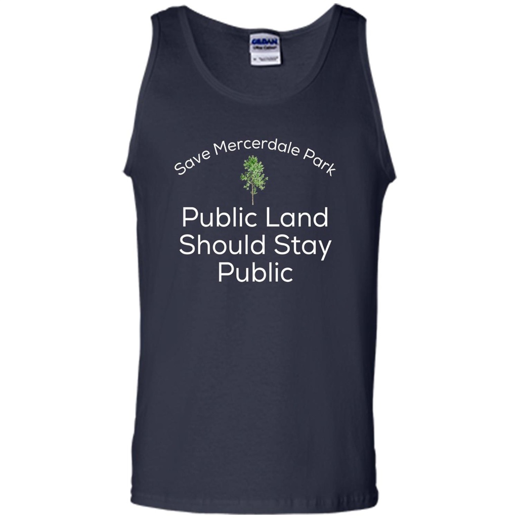 Save Mercerdale Park Public Land Should Stay Public T-shirt Navy