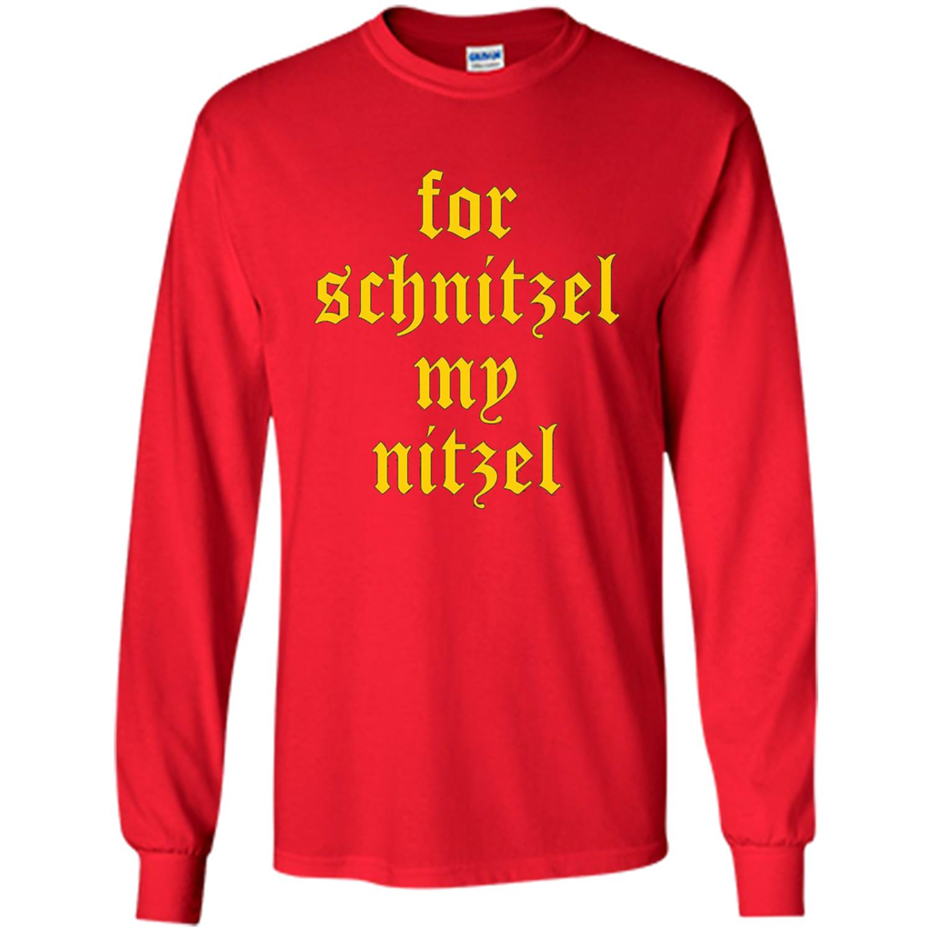 For Schnitzel My Nitzel Funny Oktoberfest T-shirt Red