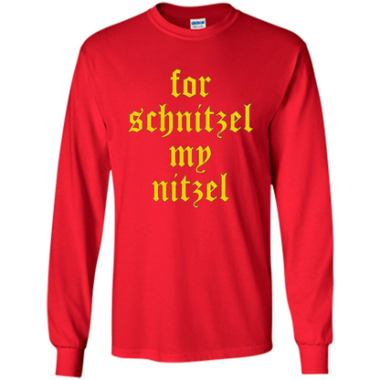 For Schnitzel My Nitzel Funny Oktoberfest T-shirt Red