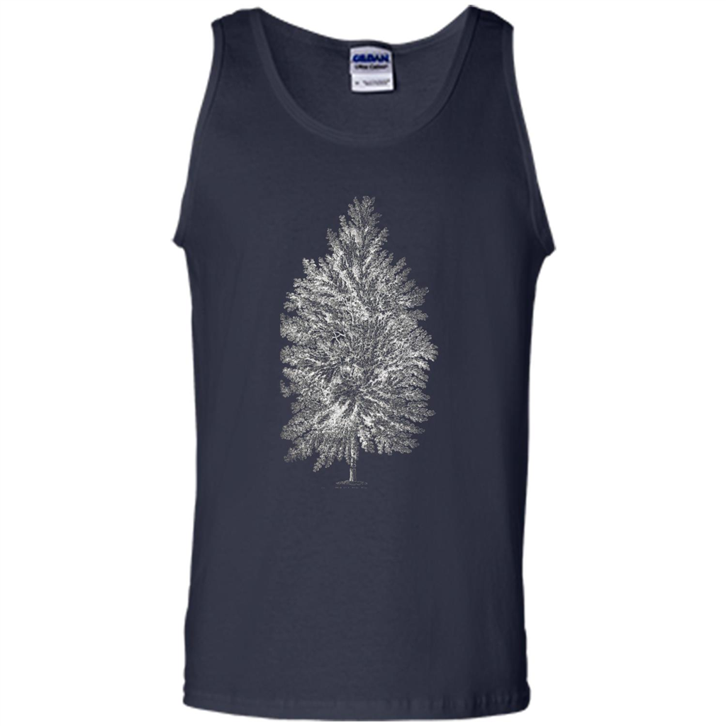 Poplar Tree T-shirt. Tree Poplar Tree Woodsman T-shirt Navy
