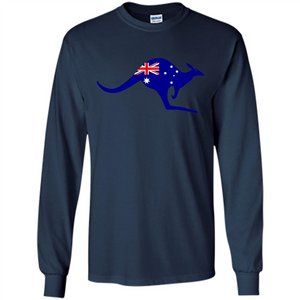 Australian Flag Kangaroo T-shirt Australia Vacation T-shirt