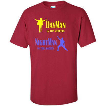 The Nightman In the Sheets T-Shirt Cardinal