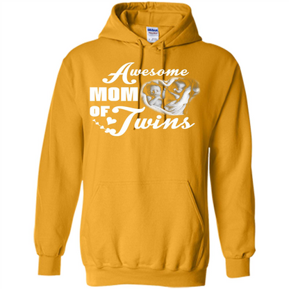 Mommy T-shirt Awesome Mom Of Twins Gold
