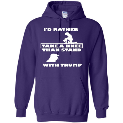 American T-shirt I'd Rather Take A Knee T-shirt Purple
