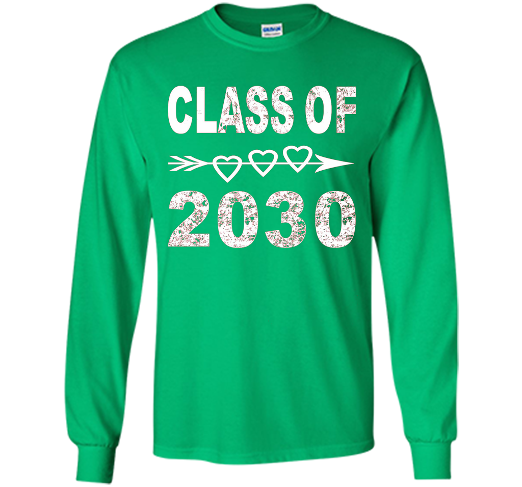 Kindergarten T-shirt Class Of 2030 Kindergarten Style T-shirt Irish Green