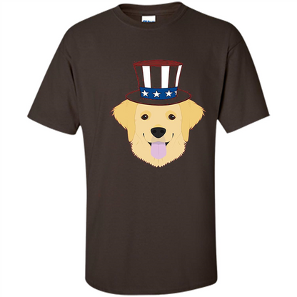 Dog Lover T-shirt The 4th of July Dark Chocolate