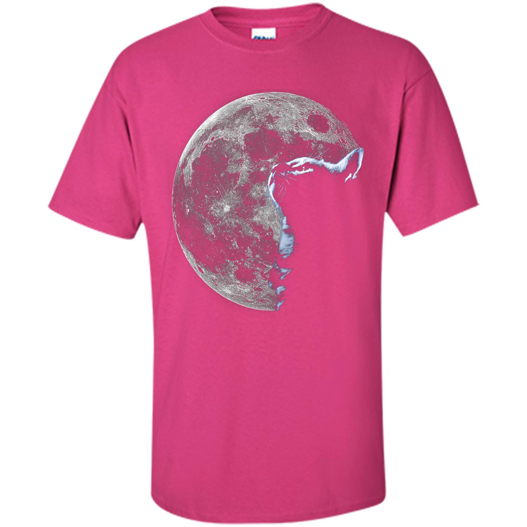 Cat Lover T-shirt Cat And Moon Heliconia