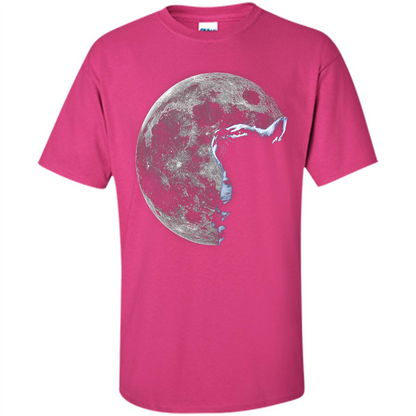 Cat Lover T-shirt Cat And Moon Heliconia