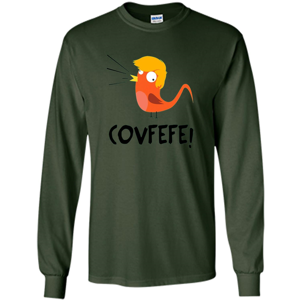 Covfefe Bird T-shirt Funny Political T-shirt Forest Green