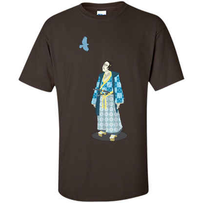 Samurai Serenity tshirt Dark Chocolate