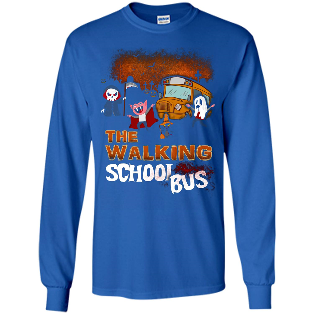 Halloween T-shirt The Walking School Bus T-shirt Royal