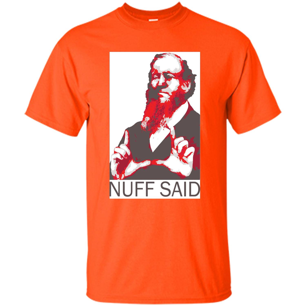 True Fan T-shirt Nuff Said Orange