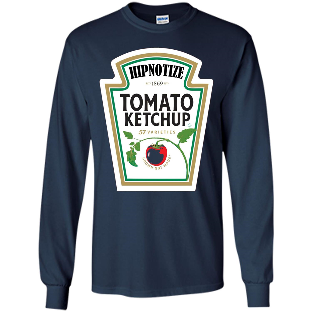 Ketchup Condiment Costume T-shirt Tomato Ketchup 57 Varieties Grown Not Made Navy
