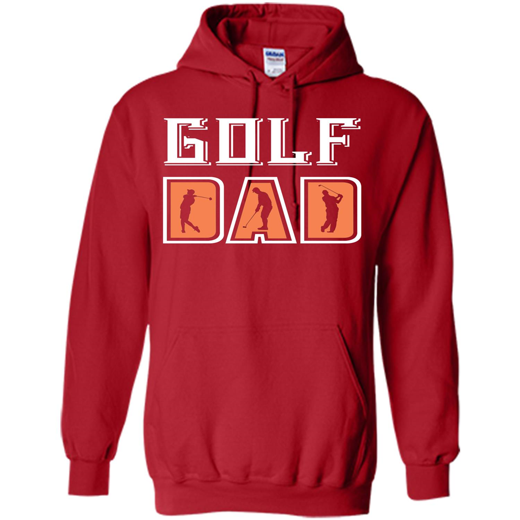 Golf Lover T-shirt Golf Dad Red