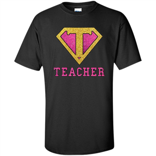Super Hero Teacher T-shirt Black