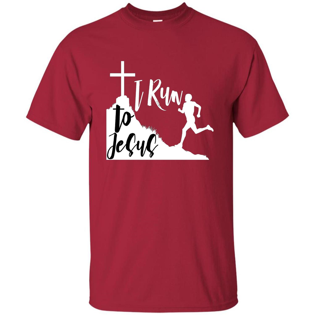 Christian T-shirt I Run To Jesus Cardinal
