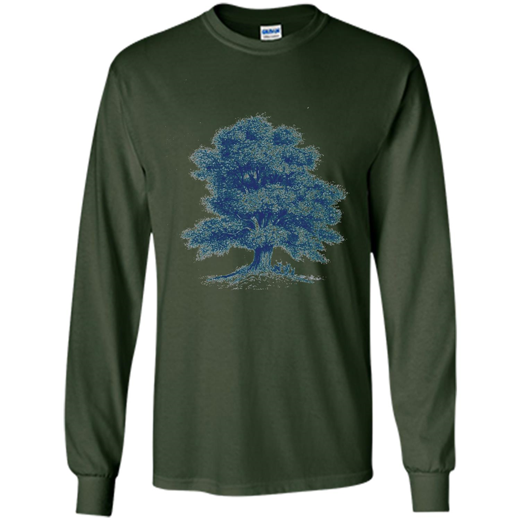Maple Tree T-Shirt. Tree Natural Maple Tree T-shirt Forest Green