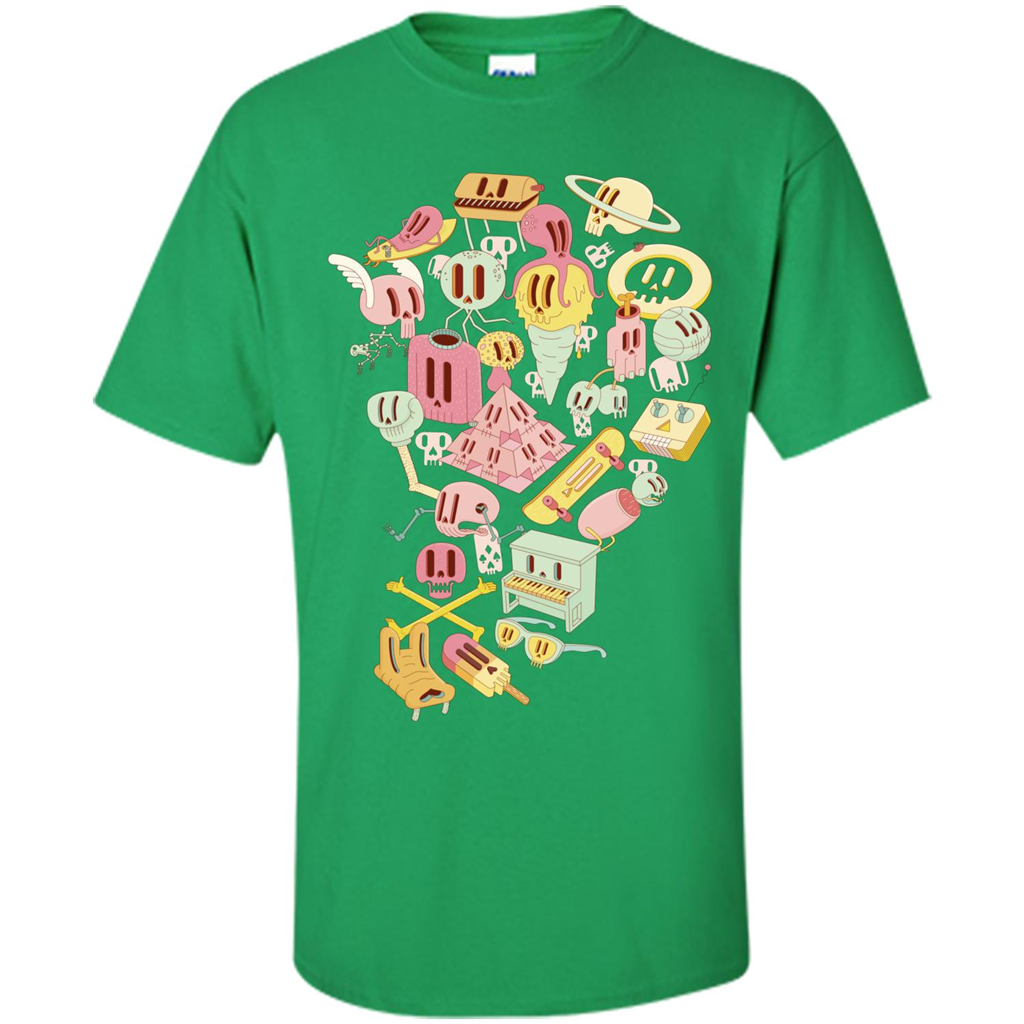 Day Of The Dead T-shirt Irish Green
