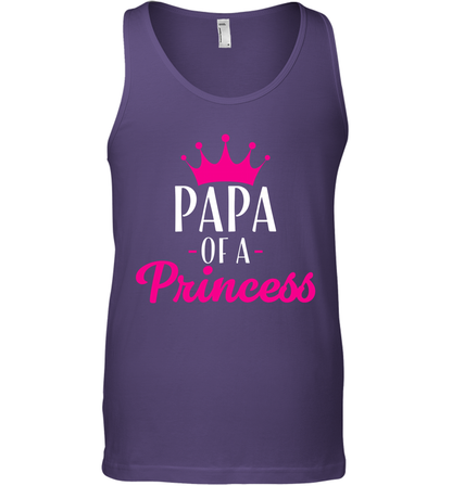 Papa Of A Princess Daddy Father Shirt Tank Top Tank Top Purple