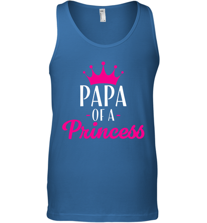 Papa Of A Princess Daddy Father Shirt Tank Top Tank Top Royal