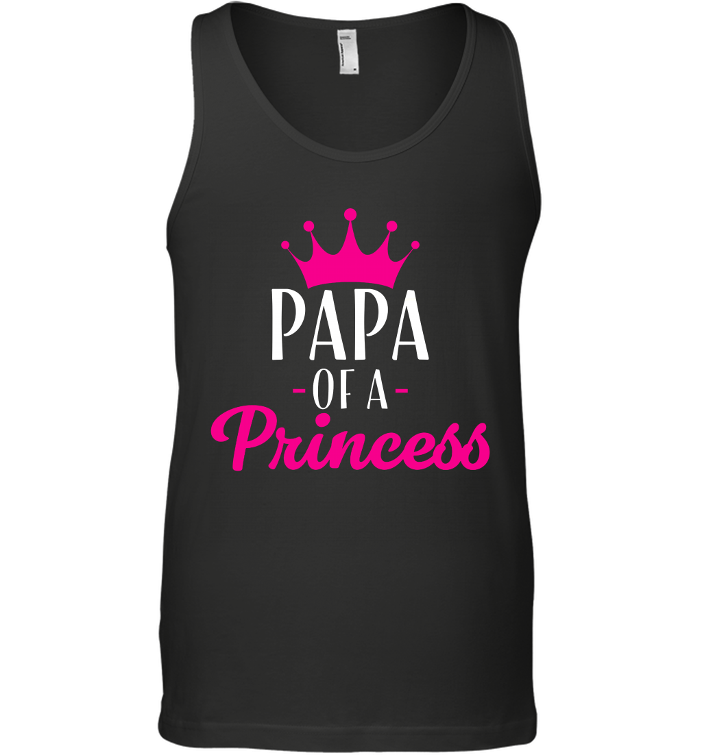 Papa Of A Princess Daddy Father Shirt Tank Top