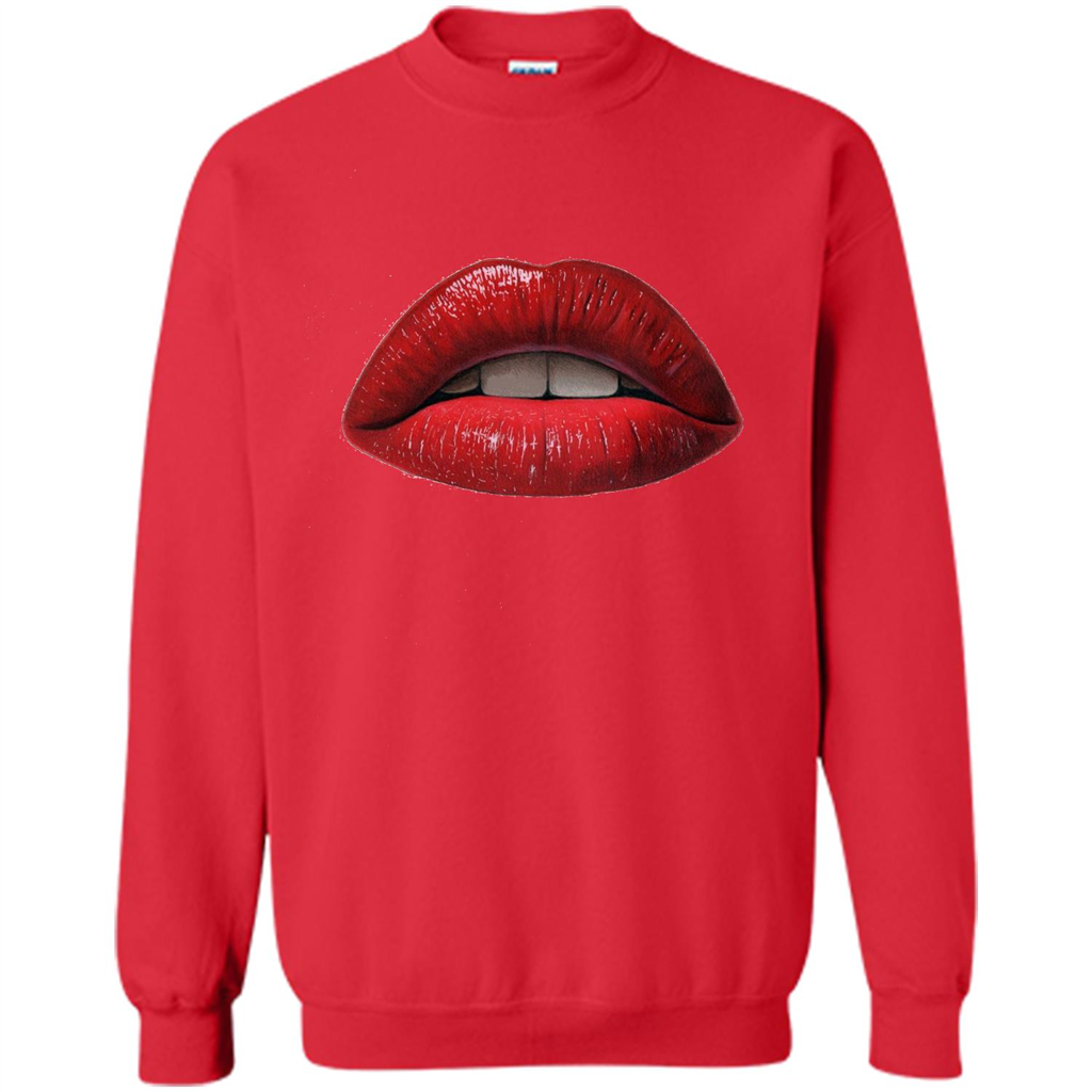 Red Lips T-shirt with Red Lips Art T-shirt Red