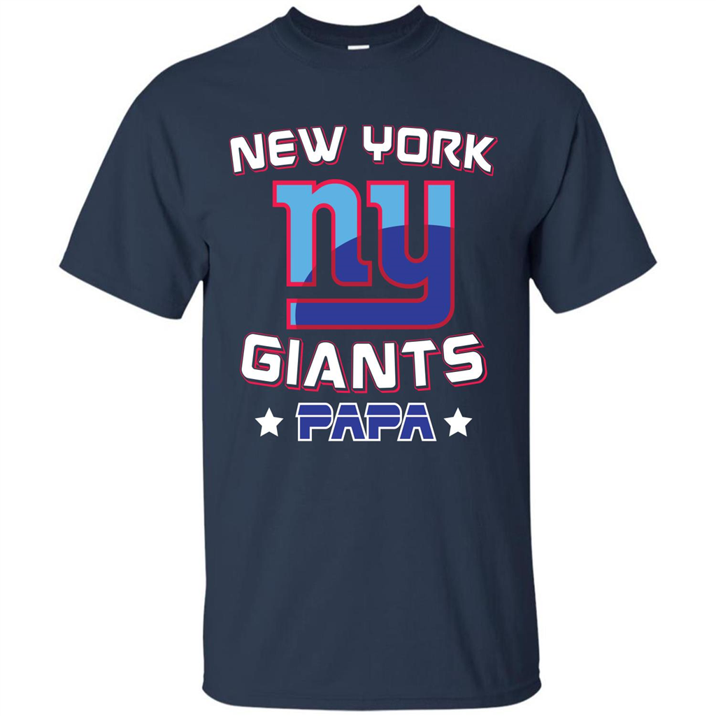 Football T-shirt New York Ny Giants Papa Navy