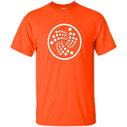 Iota T-Shirt - MIOTA Cryptocurrency Blockchain Token T-shirt Orange