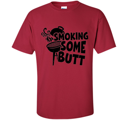 Funny Smoke Some Butt BBQ Barbeque Grilling T-Shirt shirt Cardinal