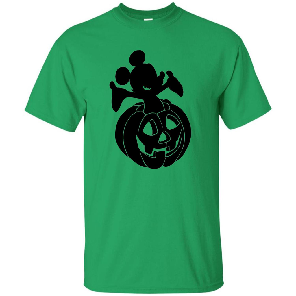 Mickey Mouse Halloween Pumpkin T-shirt Irish Green