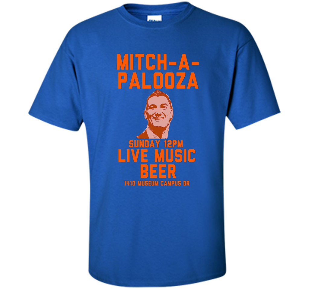 Mitch A Palooza Blue And Orange Party T-shirt Royal