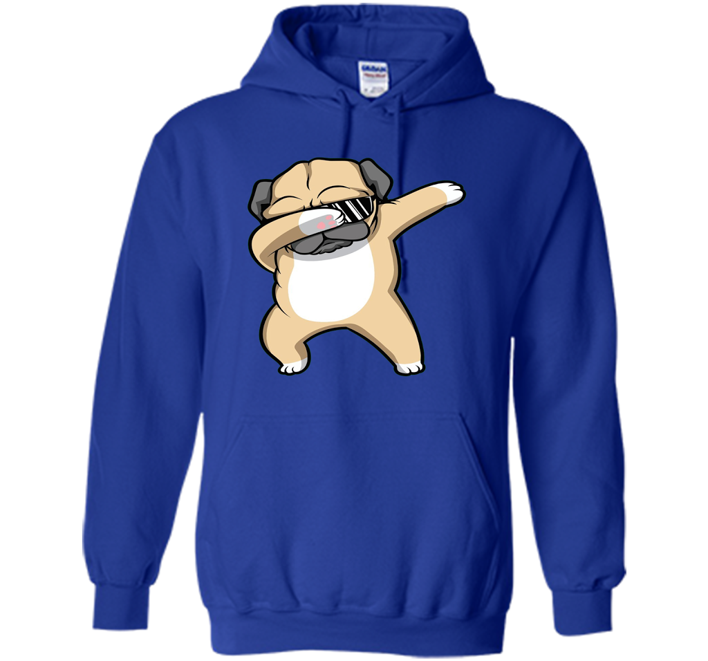Dabbing Pug Shirt - Funny Cute Dog Dab Dance T-shirt Royal