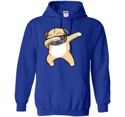 Dabbing Pug Shirt - Funny Cute Dog Dab Dance T-shirt Royal