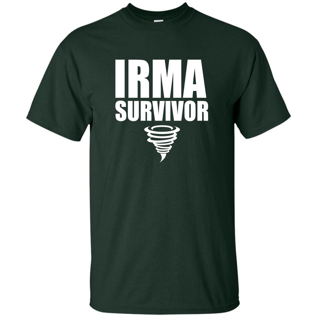 Hurricane Irma Survivor T-shirt Forest Green