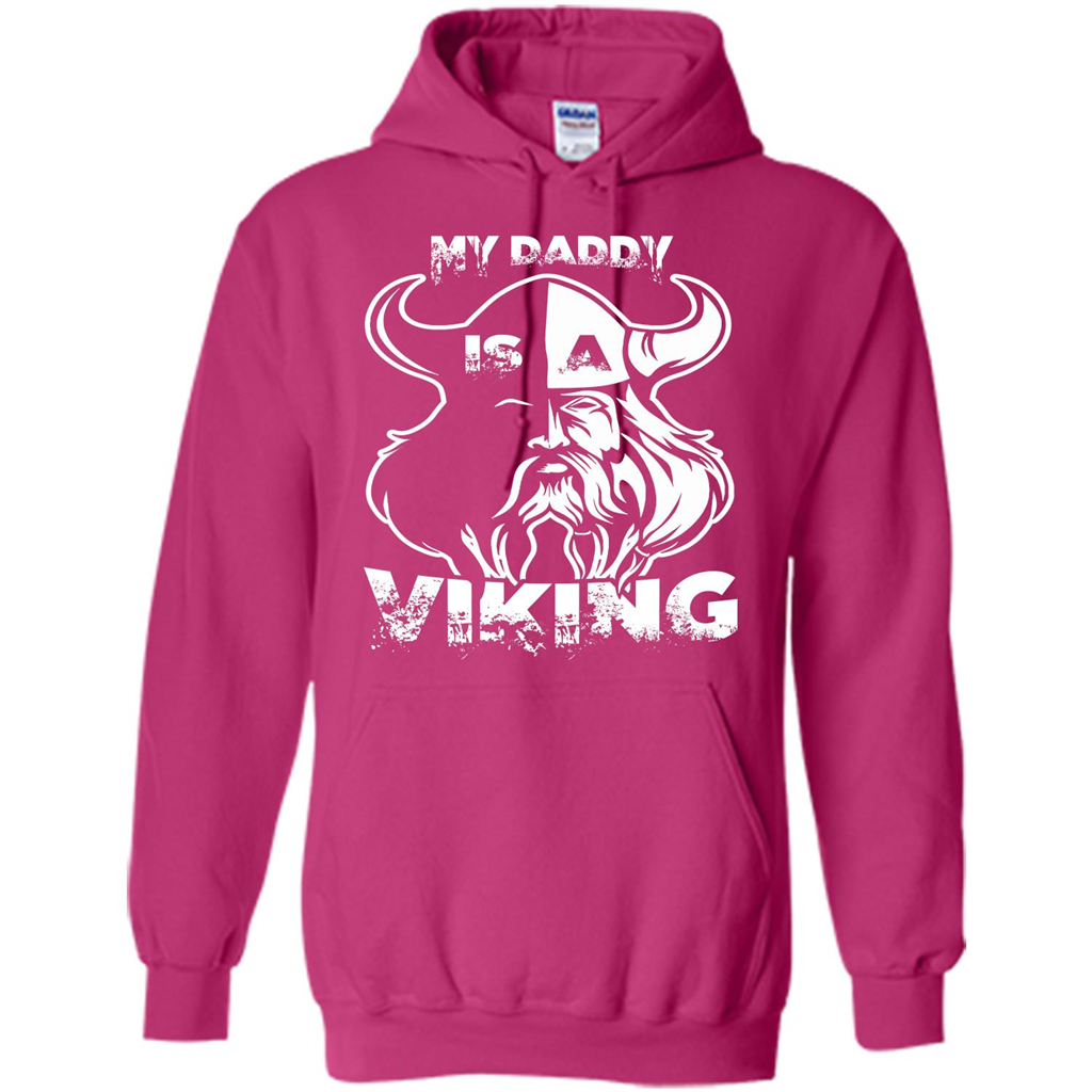 Family T-shirt My Daddy Is A Viking T-shirt Heliconia