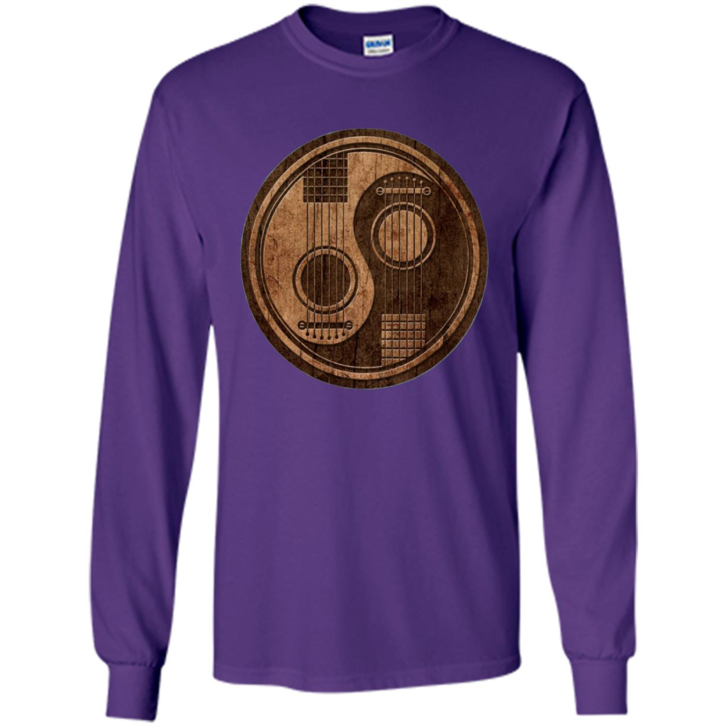 Best gift for Guitar T-shirt Guitar Ying-Yang Gift Purple