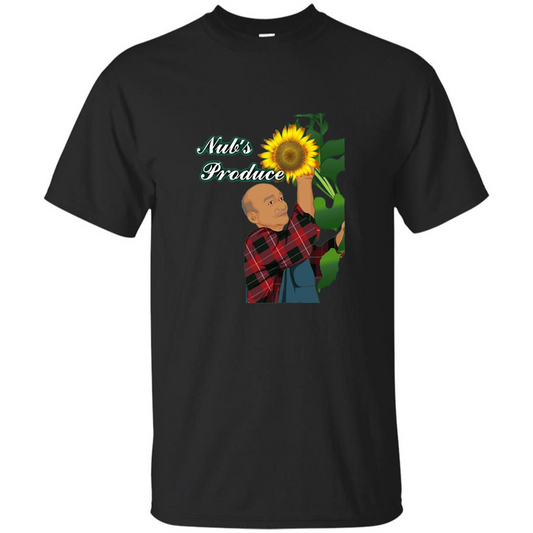 Nub's Produce Durham Sunflower T-shirt Black