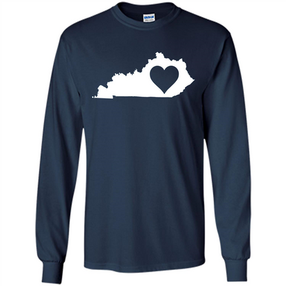 Kentucky Love T-Shirt Kentucky State T-shirt Navy