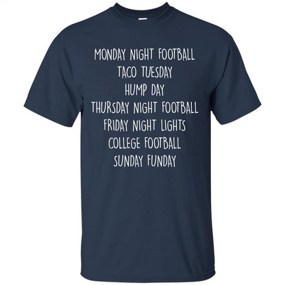 Football T-shirt Monday Night Football Taco Tuesday Navy
