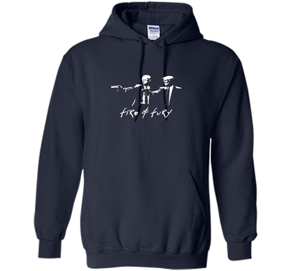 President Trump And General Mattis Fire And Fury T-shirt Navy