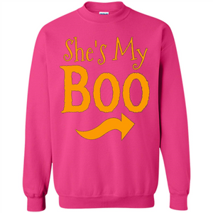 She's My Boo - Halloween Couples T-shirts For Him and Her