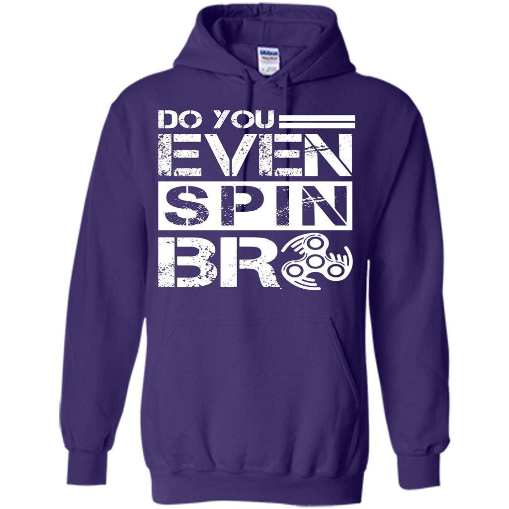 Fidget Spinner T-shirt Do You Even Spin Bro Purple