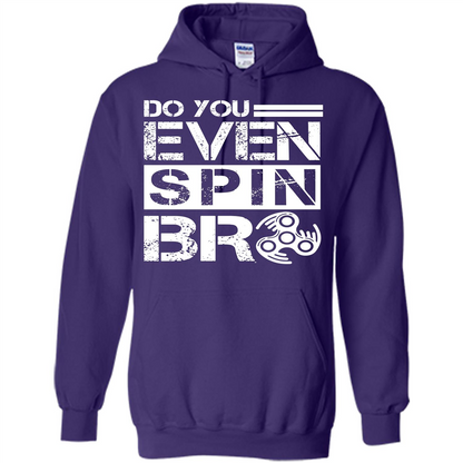Fidget Spinner T-shirt Do You Even Spin Bro Purple