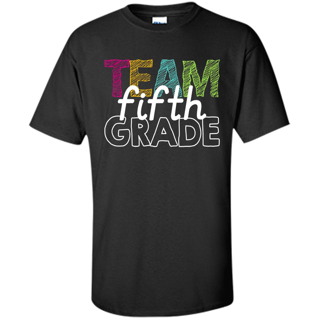 Team Fifth Grade Teacher T-shirt Black