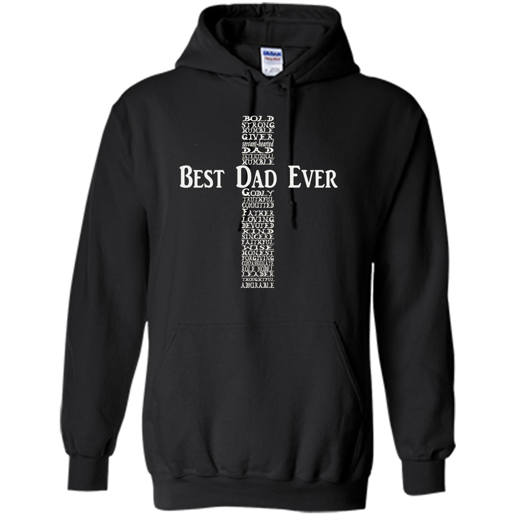 Mens Fathers Day T-shirt Christian Dad Black