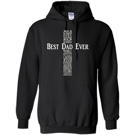 Mens Fathers Day T-shirt Christian Dad Black