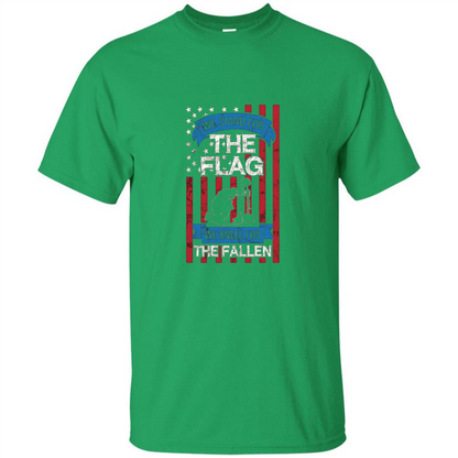 Patriotic T-shirt Stand for the Flag Kneel for the Fallen Irish Green