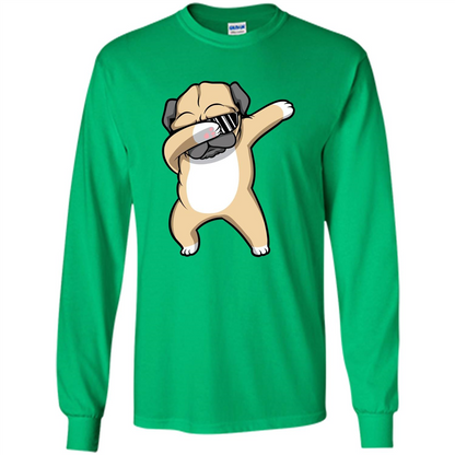 Dabbing Pug T-shirt Funny Cute Dog Dab Dance T-Shirt Irish Green