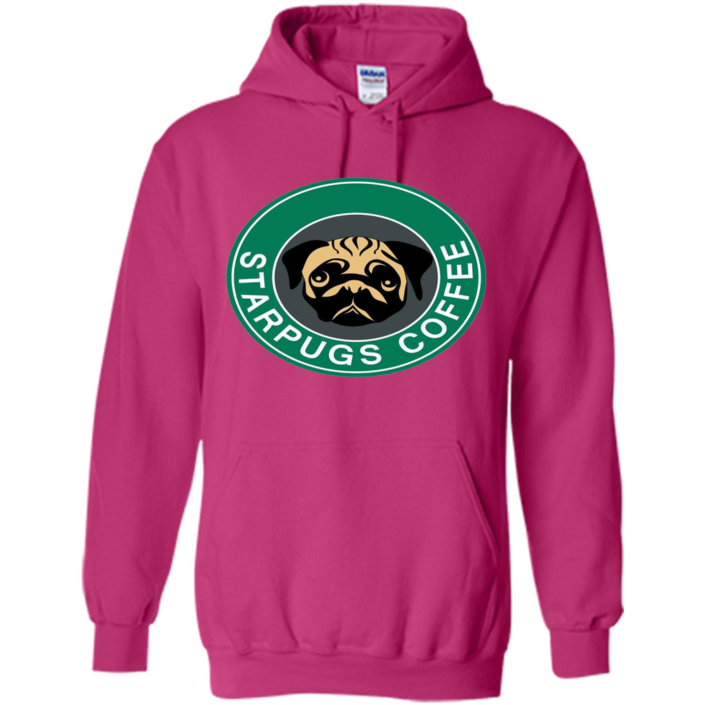Starpugs Coffee T-shirt Pug Dog Lover T-shirt Heliconia