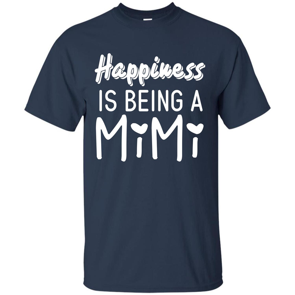 Mimi T-shirt Happiness Is Being A Mimi Navy